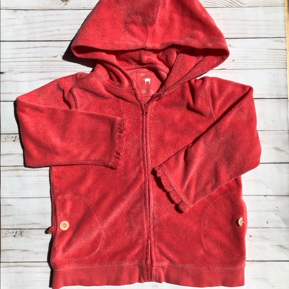 Crewcuts Terry cotton hooded jacket size 8